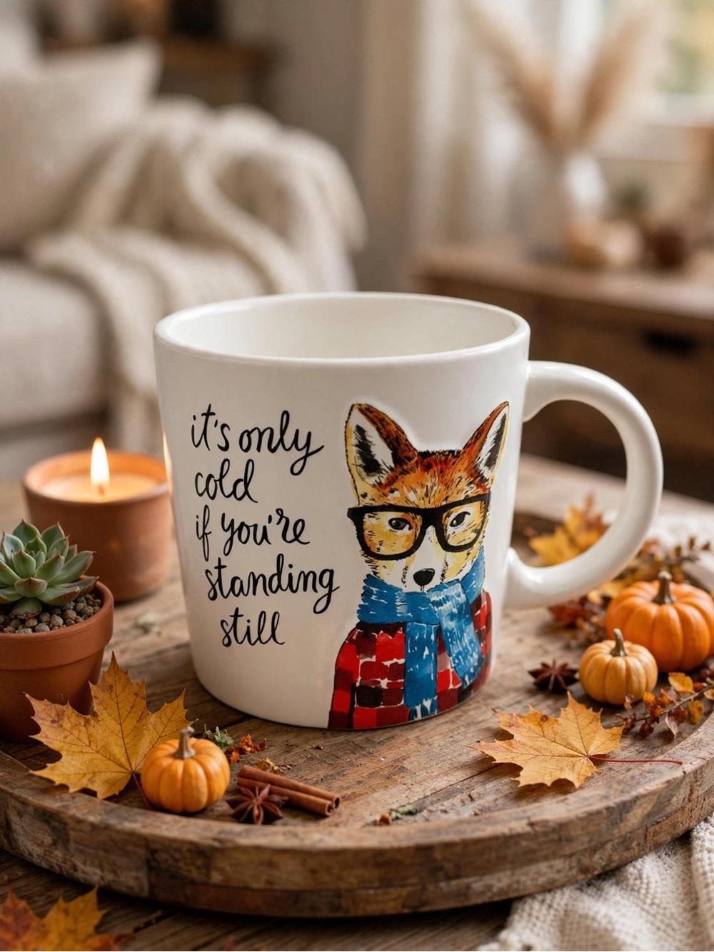 Indigo Cold Fox Mug